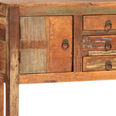 Nantucket Antique Wood Sealed Finish Console Table